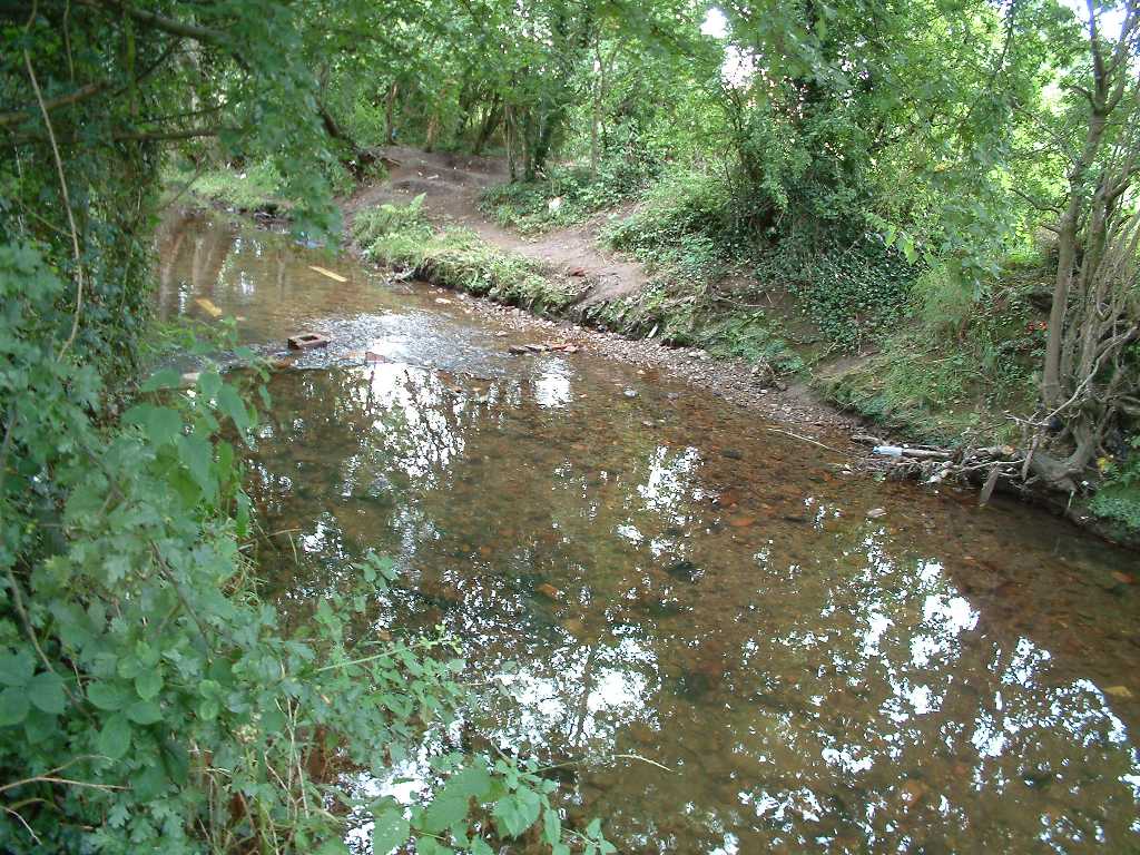 Alongside river Rea cycle route